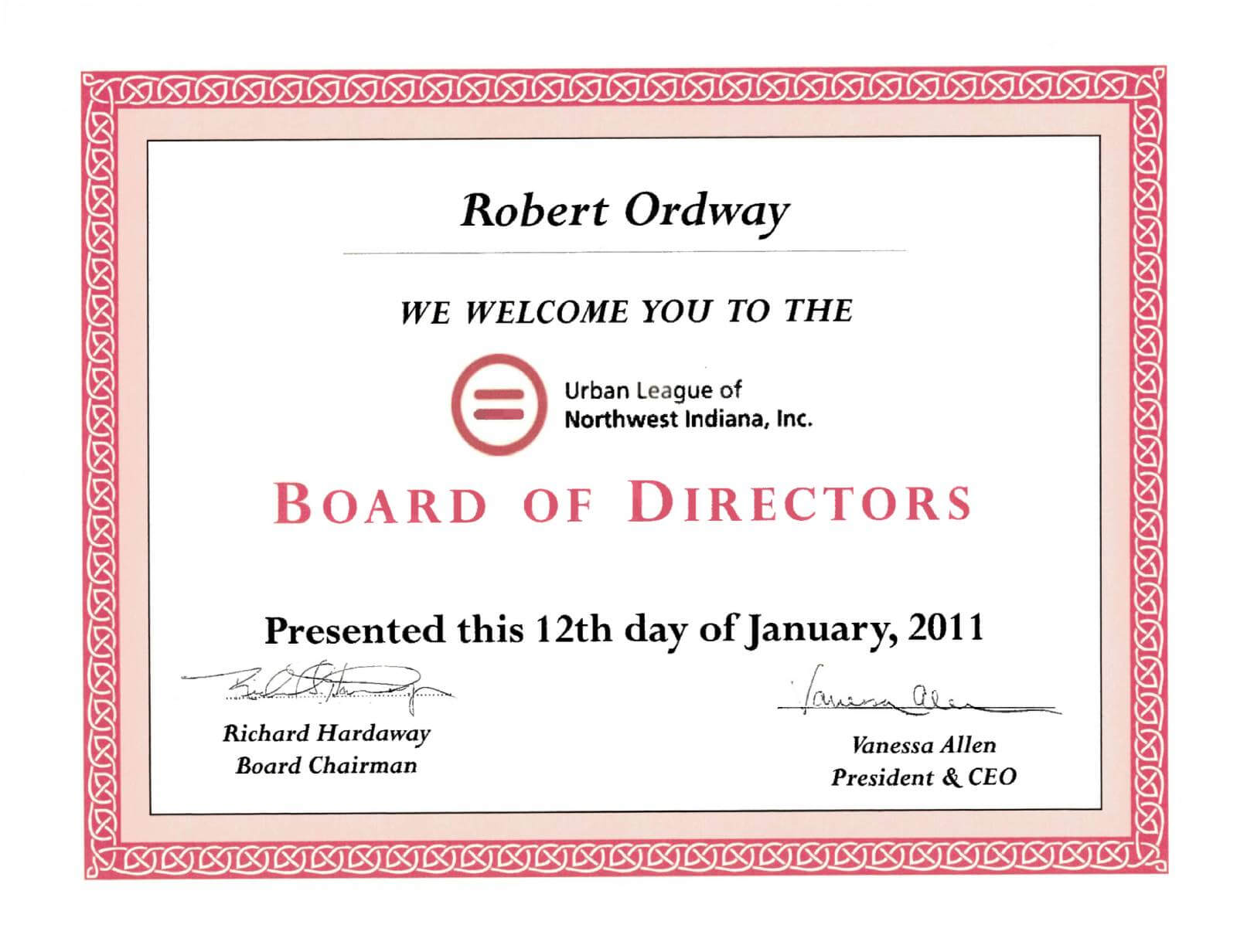 Urban League of NWI – Board of Directors